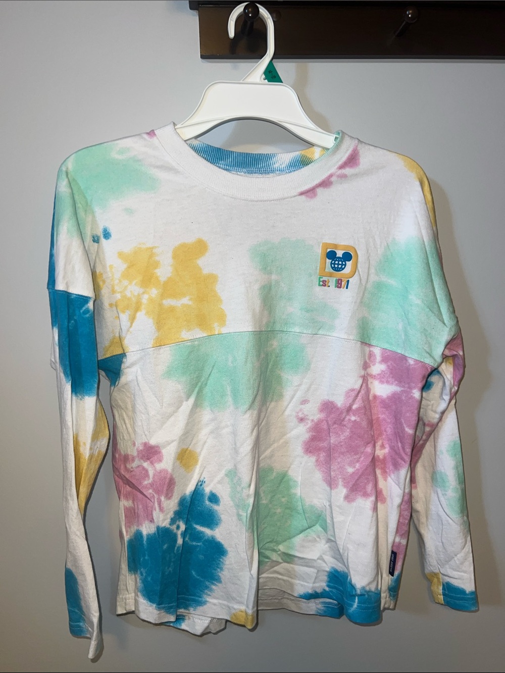 Kids Walt Disney World Tie-Dye Official Long Sleeve Spirit Jersey- Multicolor